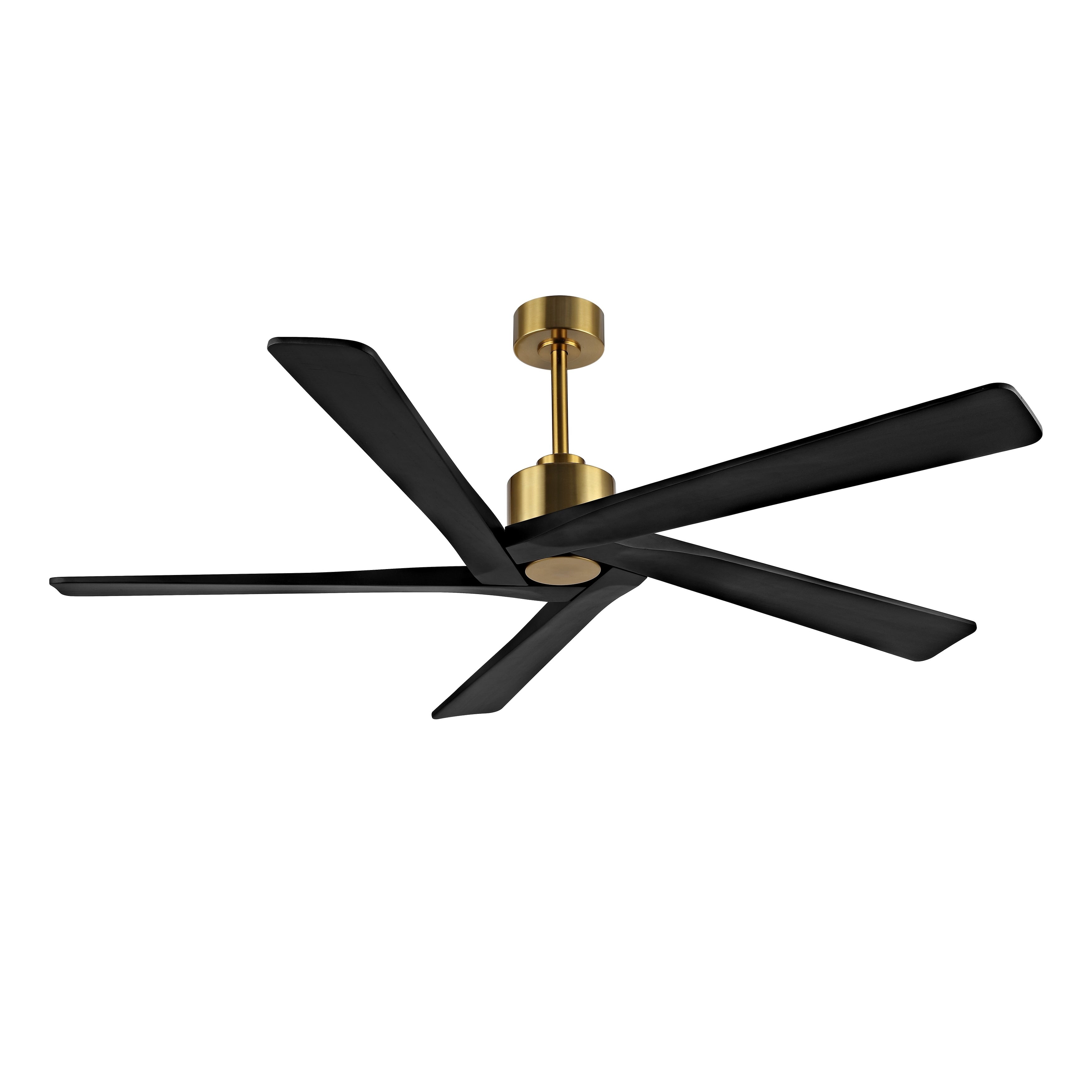 Ventilateur de plafond d'intérieur WINGBO 54 pouces avec moteur à courant continu sans éclairage - N/A