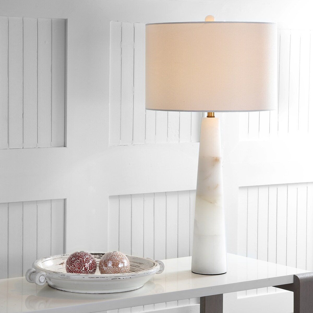 Lampe de table à DEL SAFAVIEH Lighting Giorgiana 30 pouces en albâtre - 15 x 15 x 30 - 15 L x 15 P x 30 H