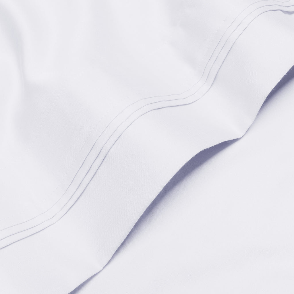 Parure de draps en coton égyptien de qualité supérieure 1000 fils au pouce carré, à poches profondes et à motif uni