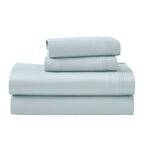 Parure de draps en coton égyptien de qualité supérieure 1000 fils au pouce carré, à poches profondes et à motif uni