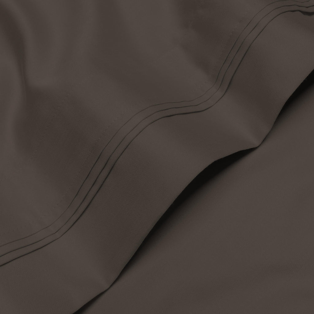Parure de draps en coton égyptien de qualité supérieure 1000 fils au pouce carré, à poches profondes et à motif uni