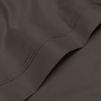 Parure de draps en coton égyptien de qualité supérieure 1000 fils au pouce carré, à poches profondes et à motif uni