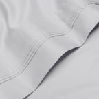 Parure de draps en coton égyptien de qualité supérieure 1000 fils au pouce carré, à poches profondes et à motif uni