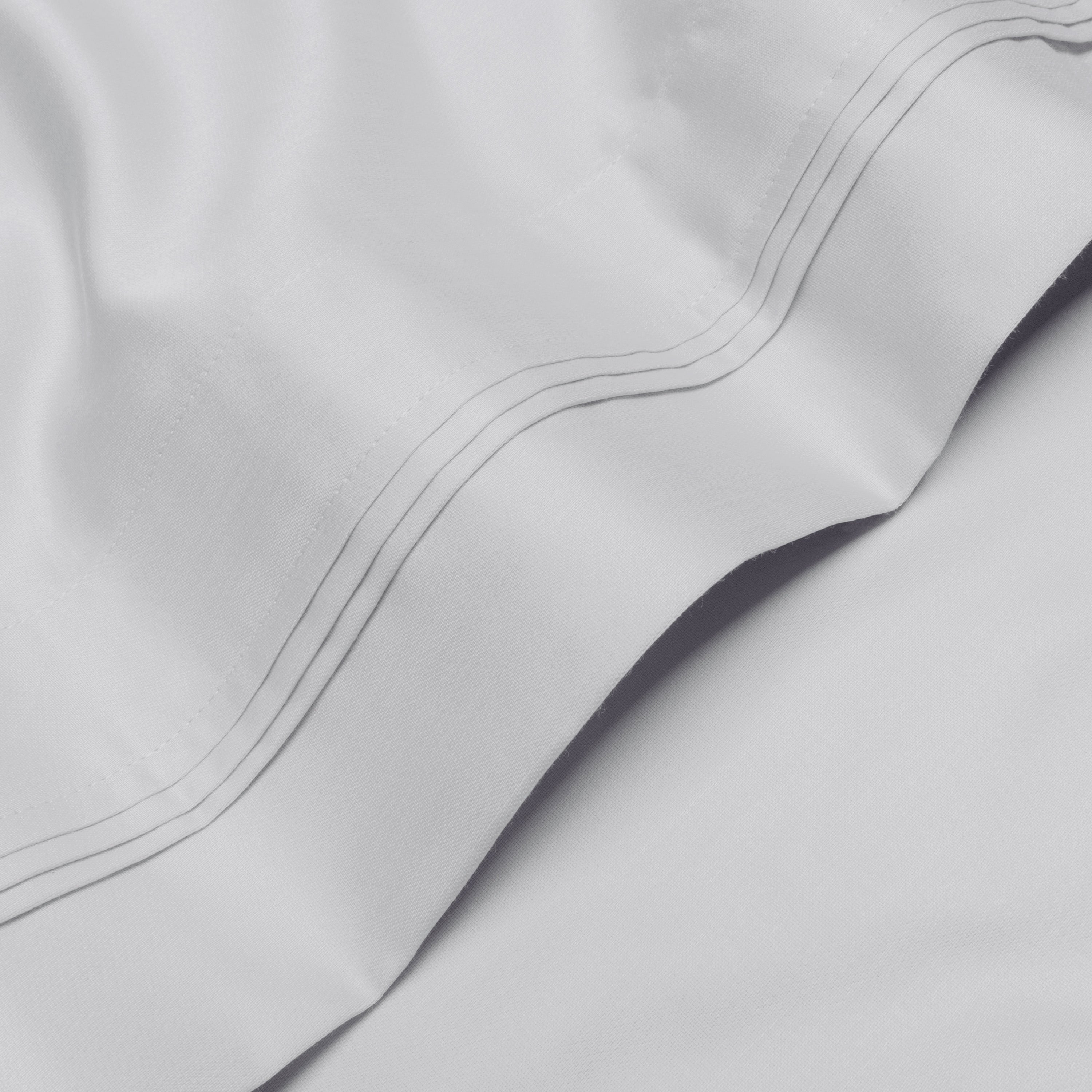 Parure de draps en coton égyptien de qualité supérieure 1000 fils au pouce carré, à poches profondes et à motif uni