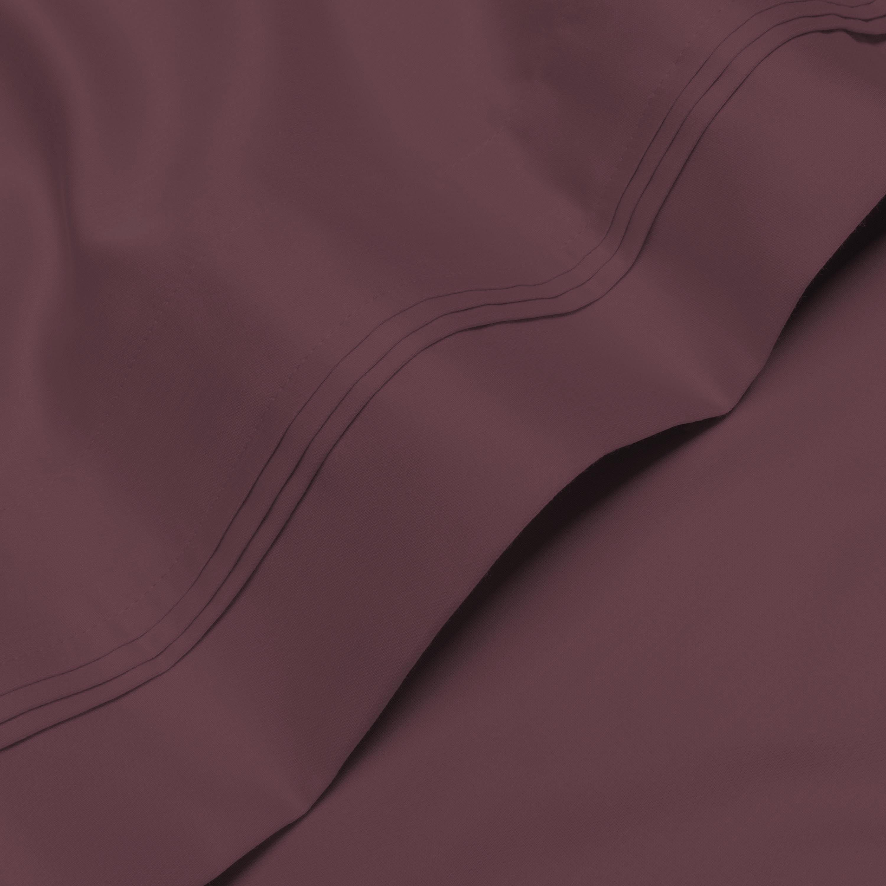 Parure de draps en coton égyptien de qualité supérieure 1000 fils au pouce carré, à poches profondes et à motif uni