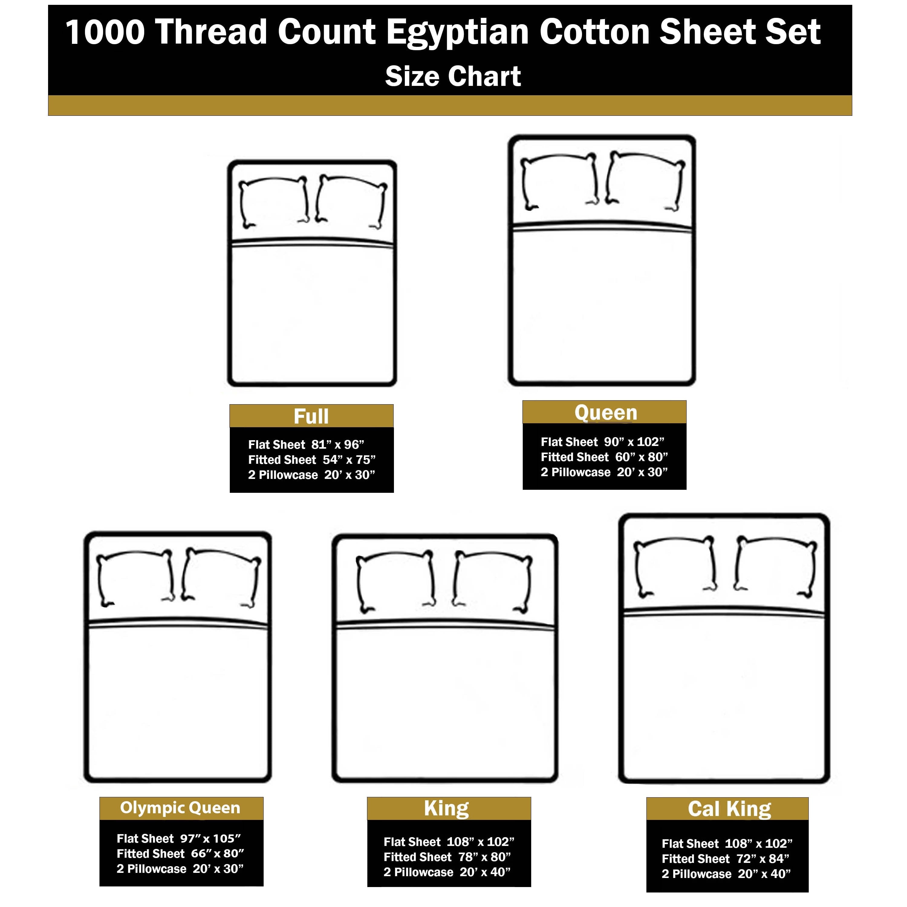Parure de draps en coton égyptien de qualité supérieure 1000 fils au pouce carré, à poches profondes et à motif uni
