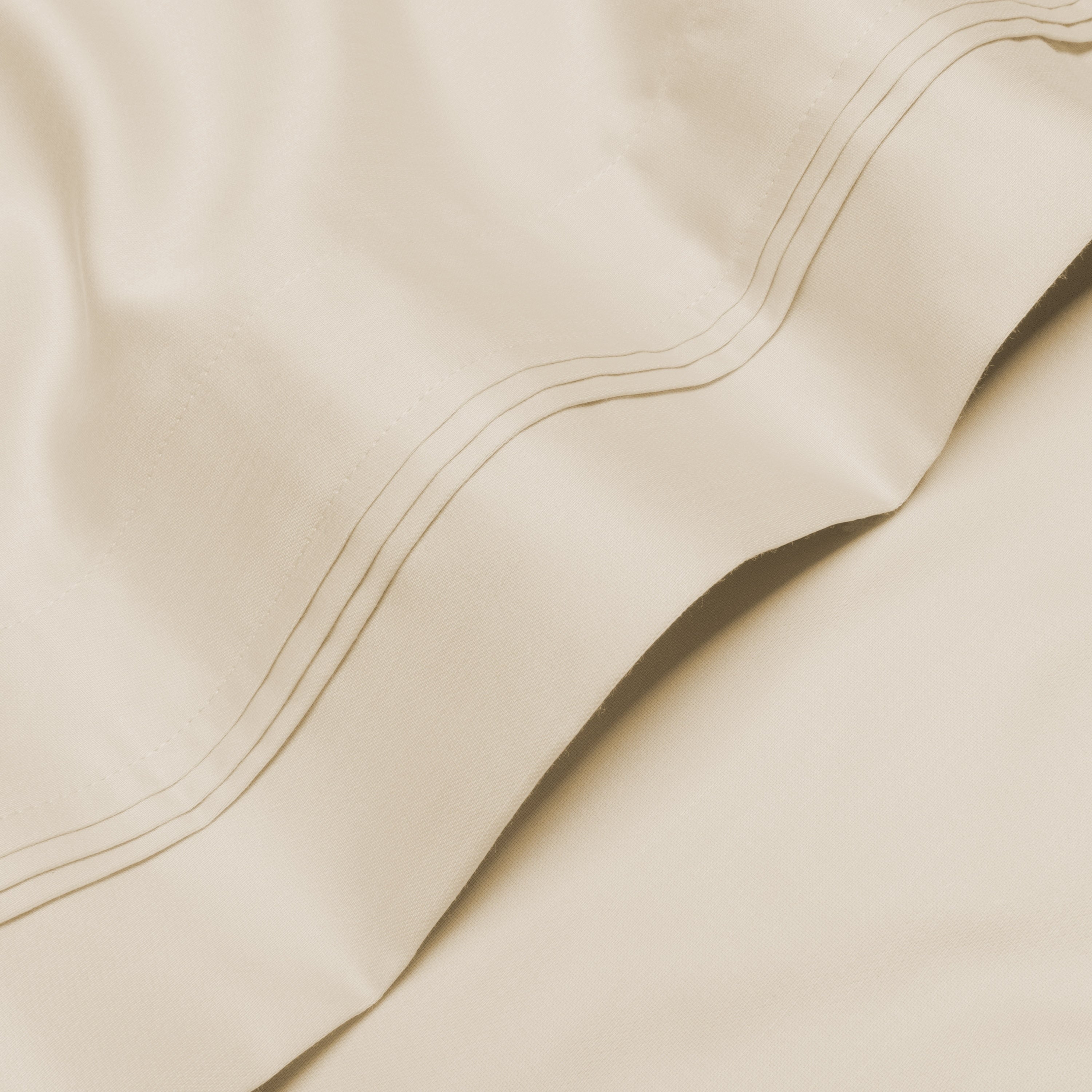 Parure de draps en coton égyptien de qualité supérieure 1000 fils au pouce carré, à poches profondes et à motif uni