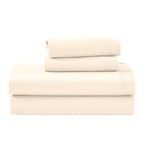 Parure de draps en coton égyptien de qualité supérieure 1000 fils au pouce carré, à poches profondes et à motif uni
