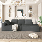 Canapé-lit d'intérieur moderne et élégant, 125 cm, aux lignes épurées, pour salon, beige