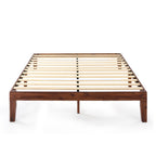 Cadre de lit plateforme classique en bois massif 12