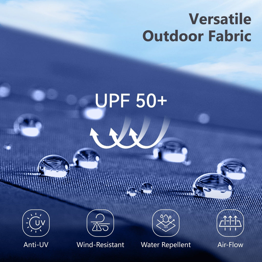 Parasol double extra large de 15 pieds pour patio double face de MAISON ARTS avec base incluse