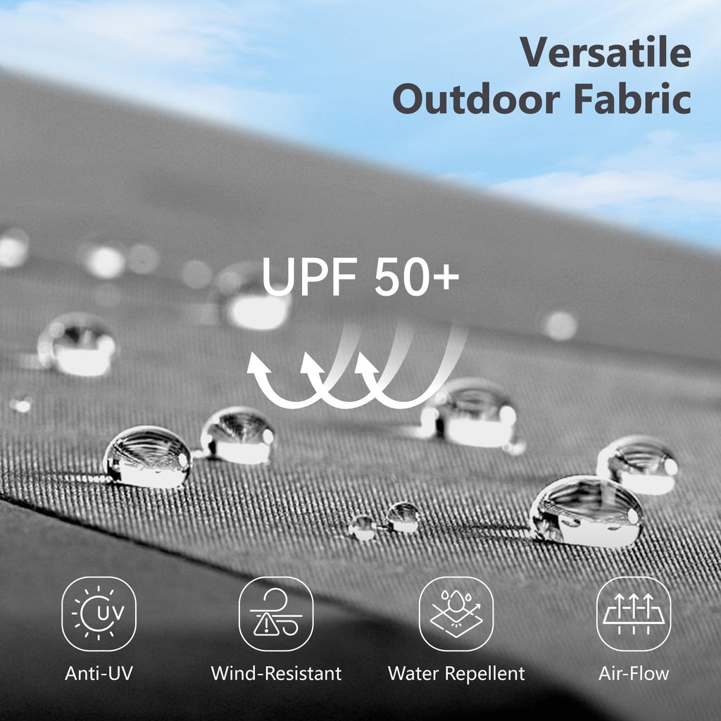Parasol double extra large de 15 pieds pour patio double face de MAISON ARTS avec base incluse