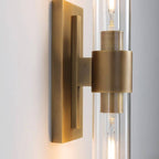 Appliques murales modernes en verre KAYLA, éclairage mural d'intérieur, luminaire de vanité avec abat-jour en verre (lot de 2)