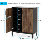 Meuble de rangement à chaussures moderne avec portes, 20 paires, 6 niveaux, pour entrée