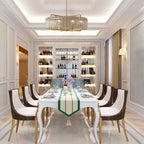 Lustre tambour moderne en cristal doré de 66 cm, 6 lumières, à intensité variable, style glamour, pour îlot de cuisine avec verre dépoli, pour salle à manger
