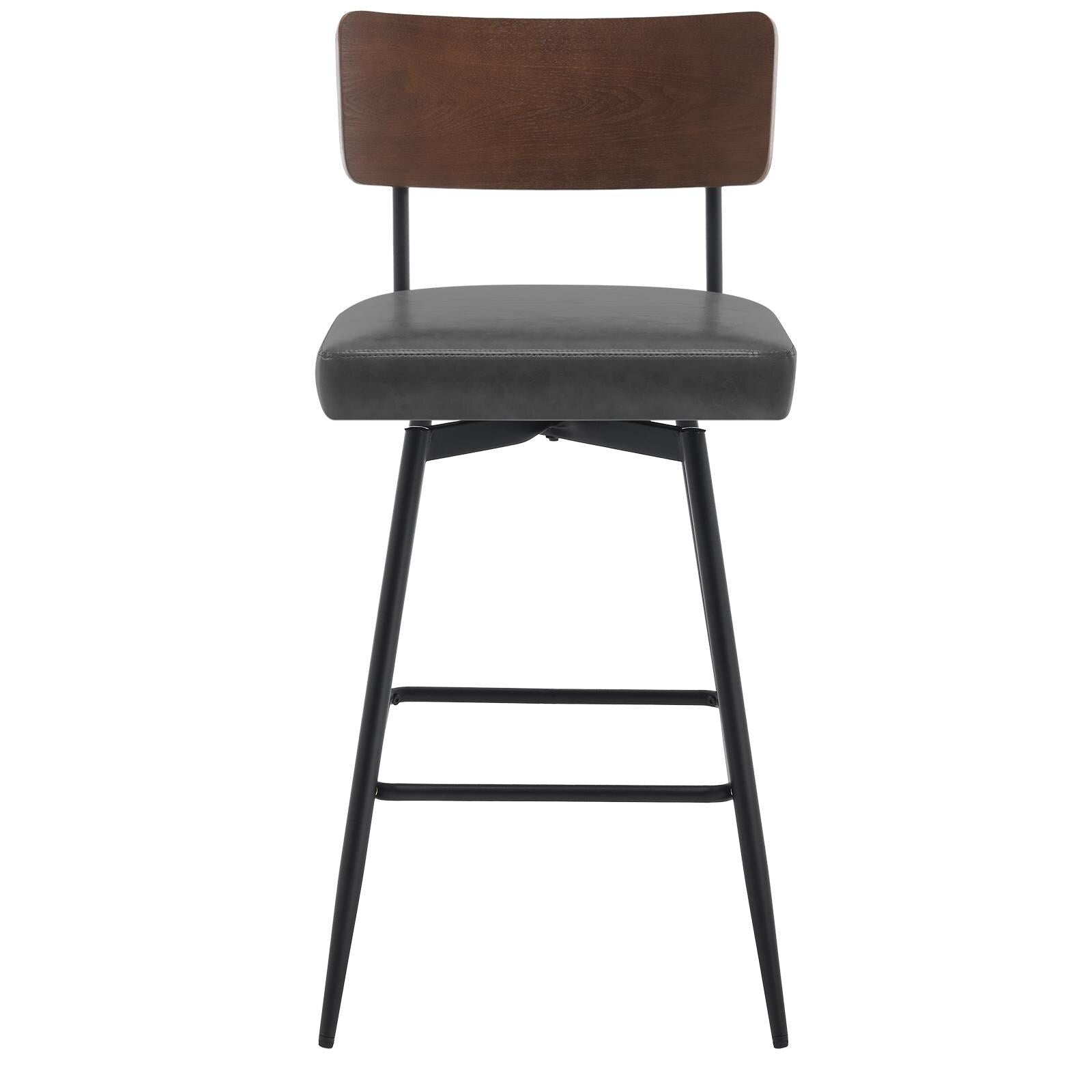 Lot de 2/3/4 tabourets de bar/comptoir pivotants rembourrés en similicuir