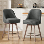 Tabouret de bar pivotant à hauteur de comptoir, rembourré - 39,37 (H) x 22,44 (P) x 21,65 (L)