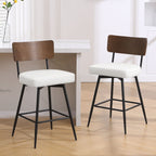 Lot de 2/3/4 tabourets de bar/comptoir pivotants rembourrés en similicuir