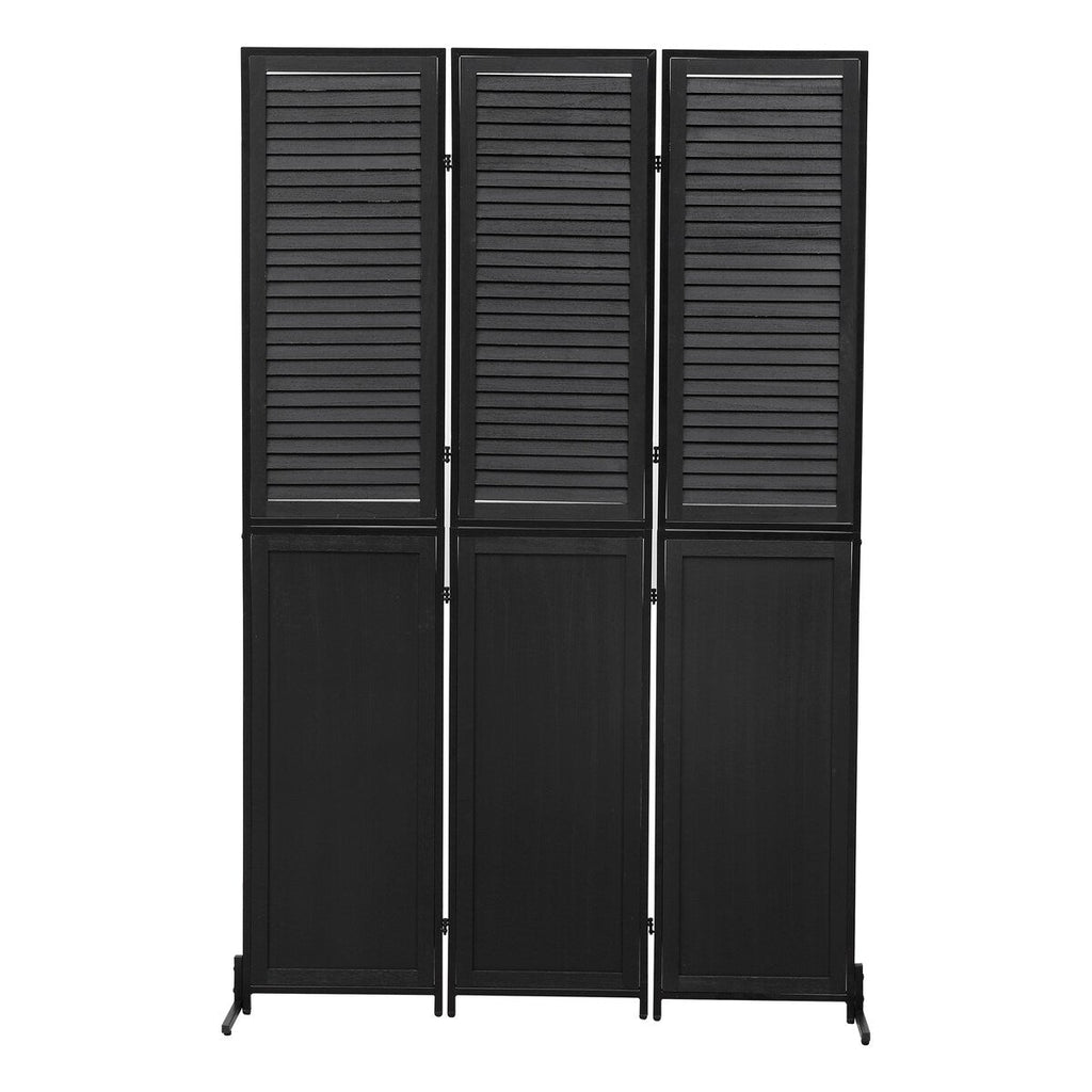 Cloisons de séparation à 3 panneaux et paravent pliable en bois naturel, cloison de séparation de 1,80 m pour séparation de pièce