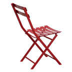Ensemble bistro minimaliste de patio 3 pièces avec table carrée pliable et chaises - 3 pièces