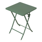 Ensemble bistro minimaliste de patio 3 pièces avec table carrée pliable et chaises - 3 pièces