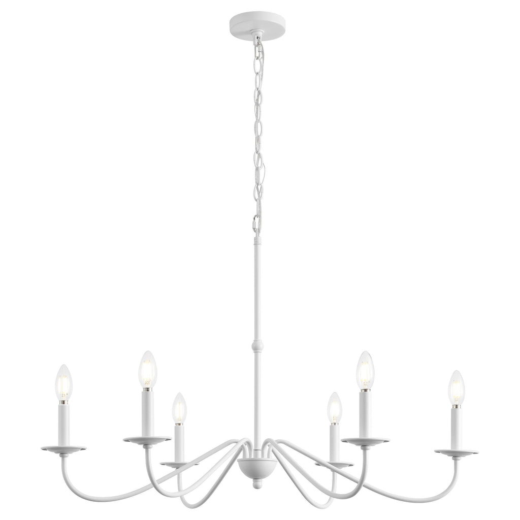 Lustre LED en fer à 6 lumières, 34,75 $, par JONATHAN Y