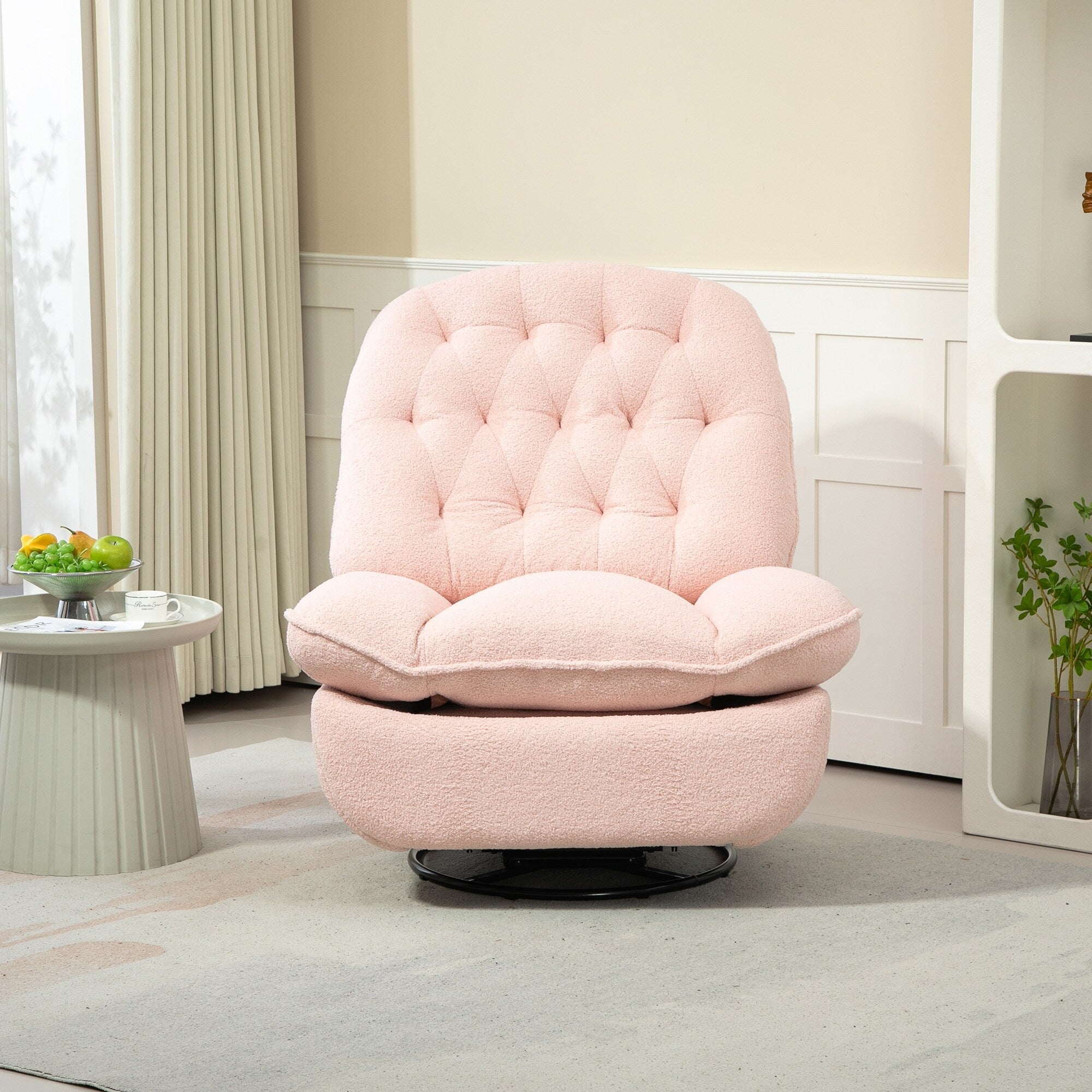 Ensemble de 2 fauteuils de canapé inclinables pivotants à 360 degrés et réglables