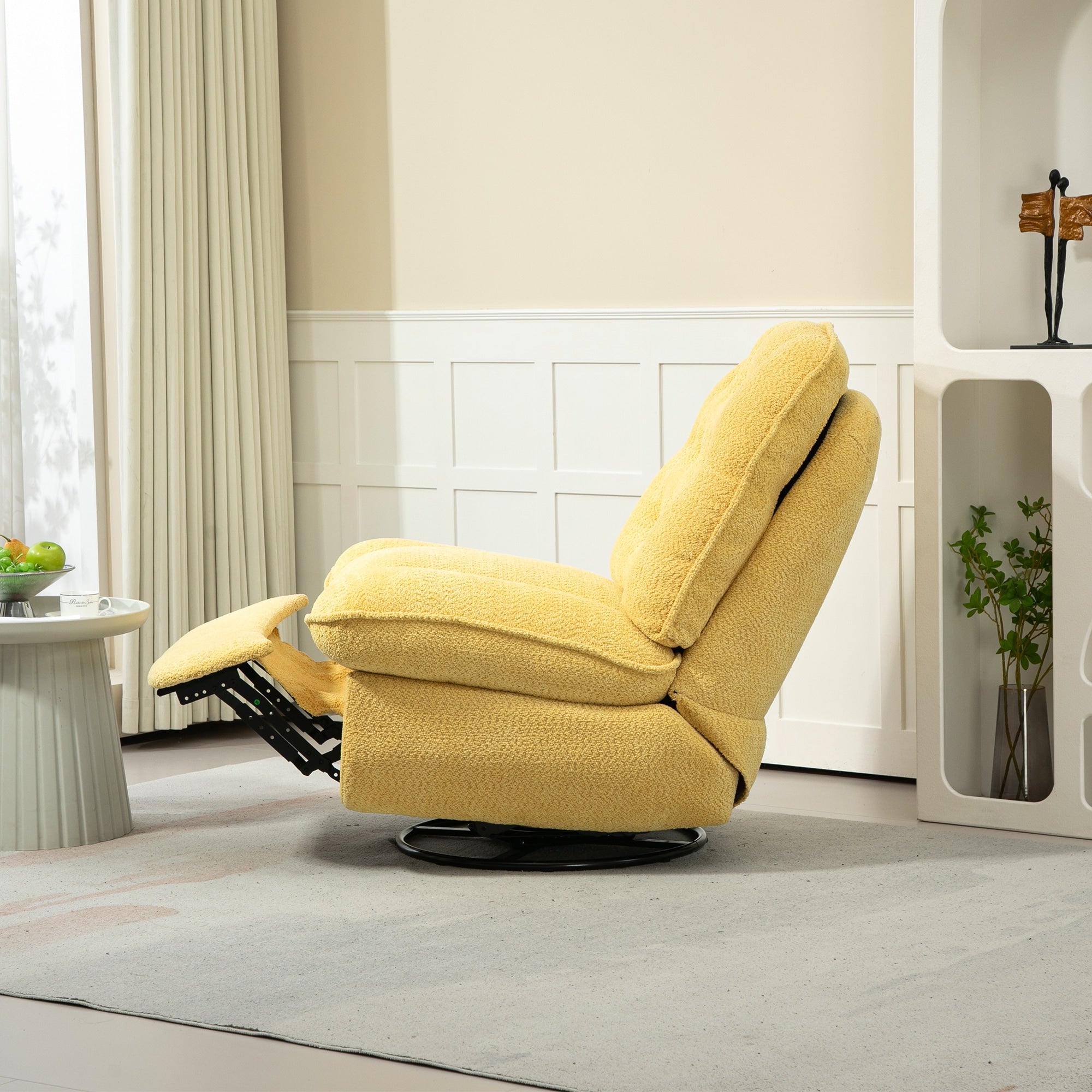 Ensemble de 2 fauteuils de canapé inclinables pivotants à 360 degrés et réglables