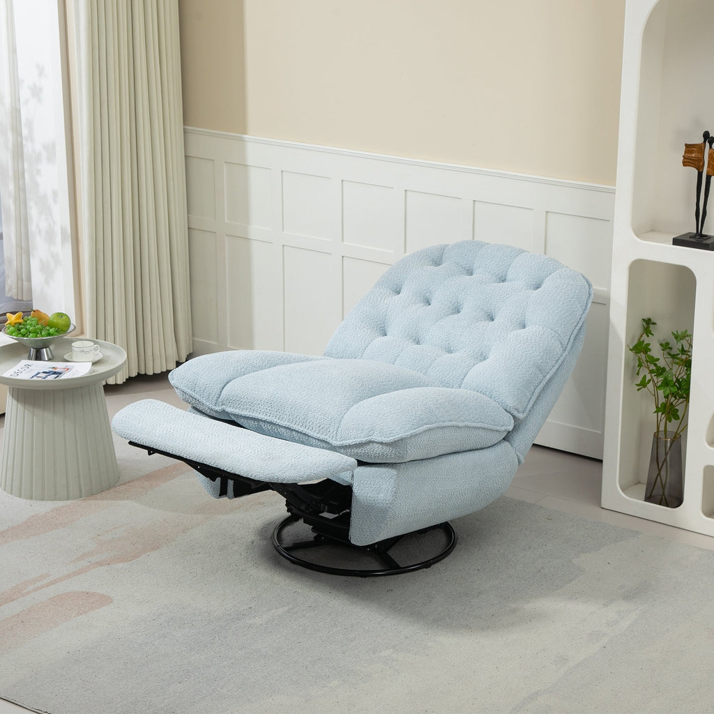 Ensemble de 2 fauteuils de canapé inclinables pivotants à 360 degrés et réglables