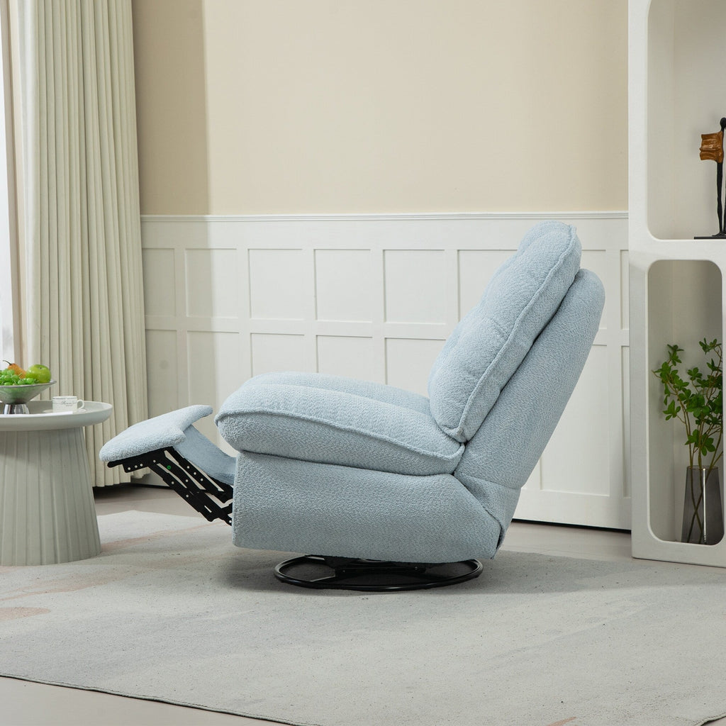 Ensemble de 2 fauteuils de canapé inclinables pivotants à 360 degrés et réglables