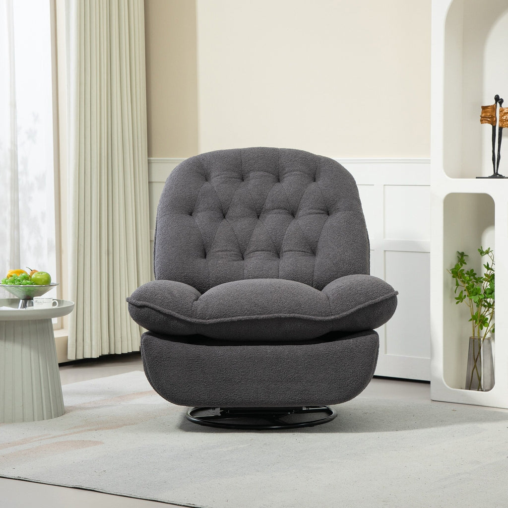 Ensemble de 2 fauteuils de canapé inclinables pivotants à 360 degrés et réglables