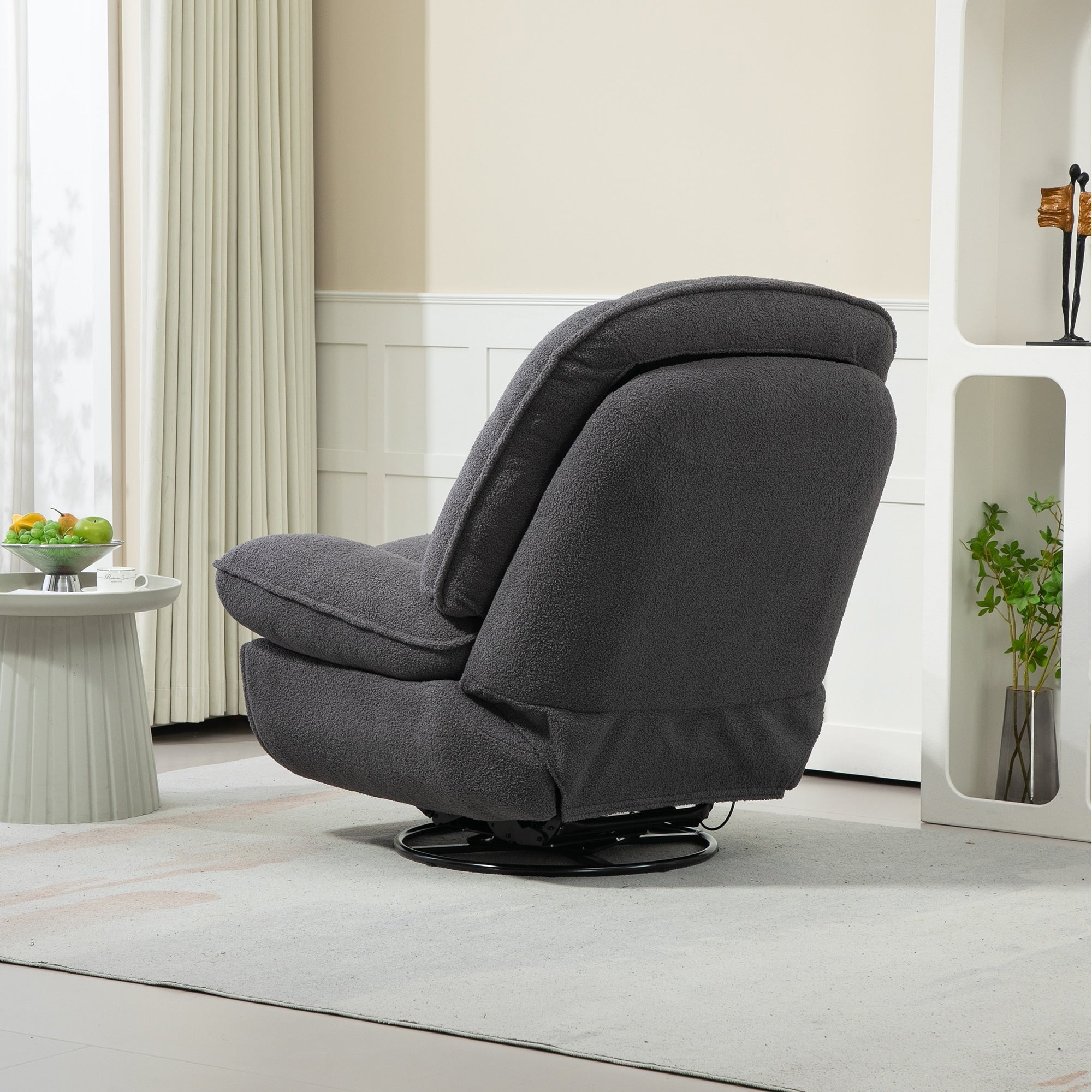 Ensemble de 2 fauteuils de canapé inclinables pivotants à 360 degrés et réglables