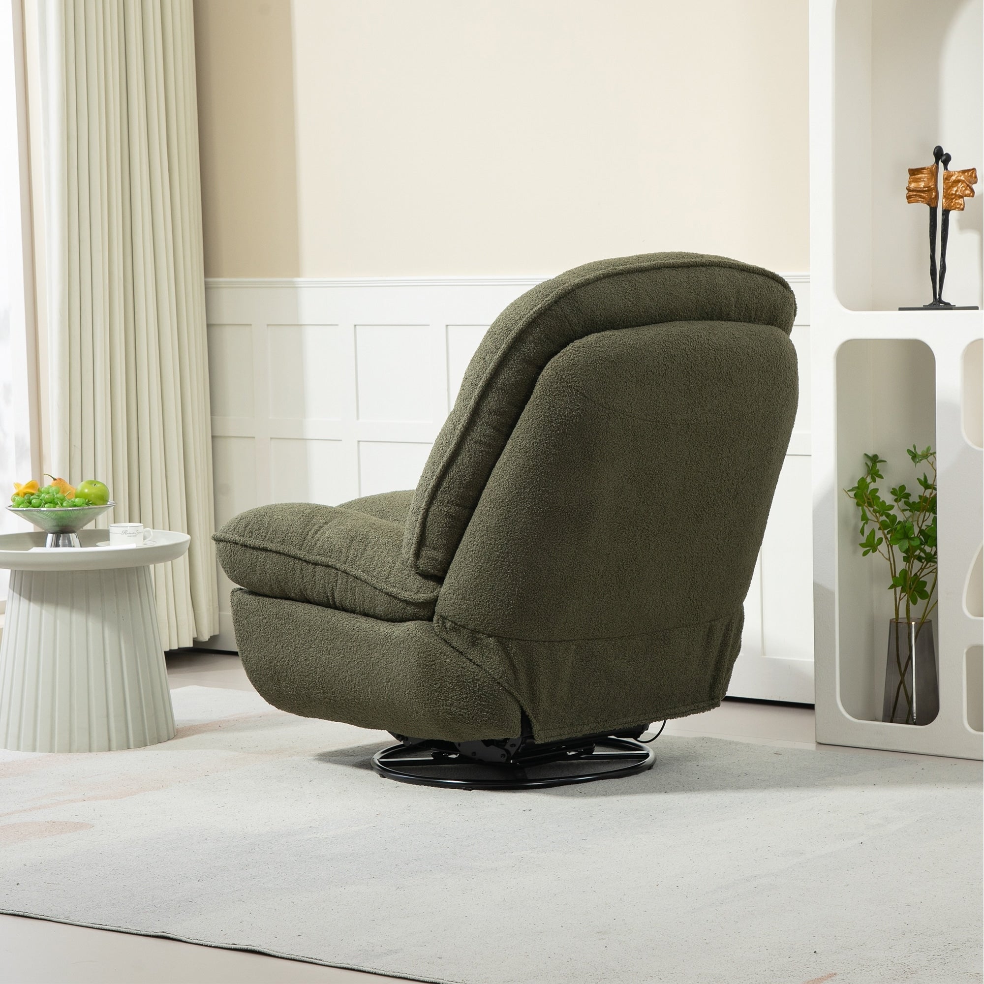 Ensemble de 2 fauteuils de canapé inclinables pivotants à 360 degrés et réglables