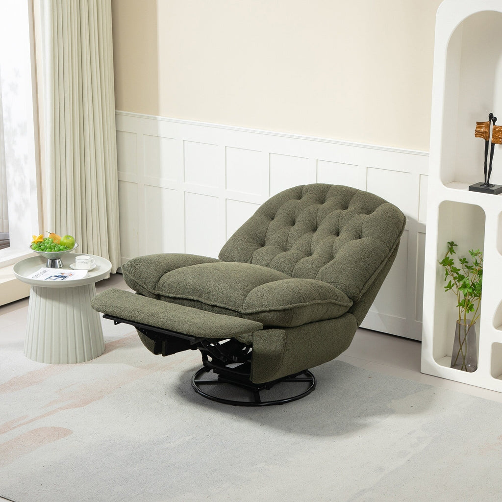 Ensemble de 2 fauteuils de canapé inclinables pivotants à 360 degrés et réglables