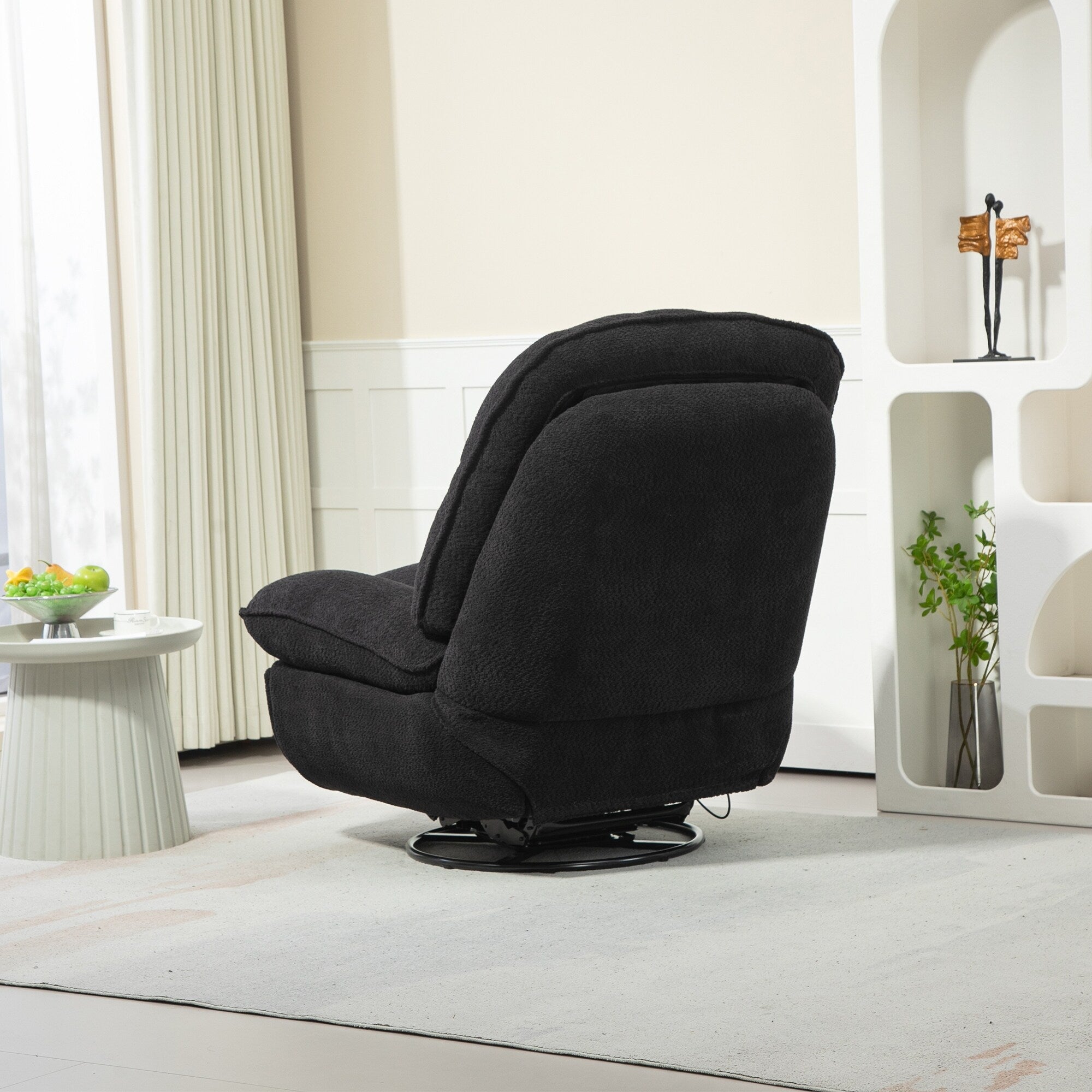 Ensemble de 2 fauteuils de canapé inclinables pivotants à 360 degrés et réglables