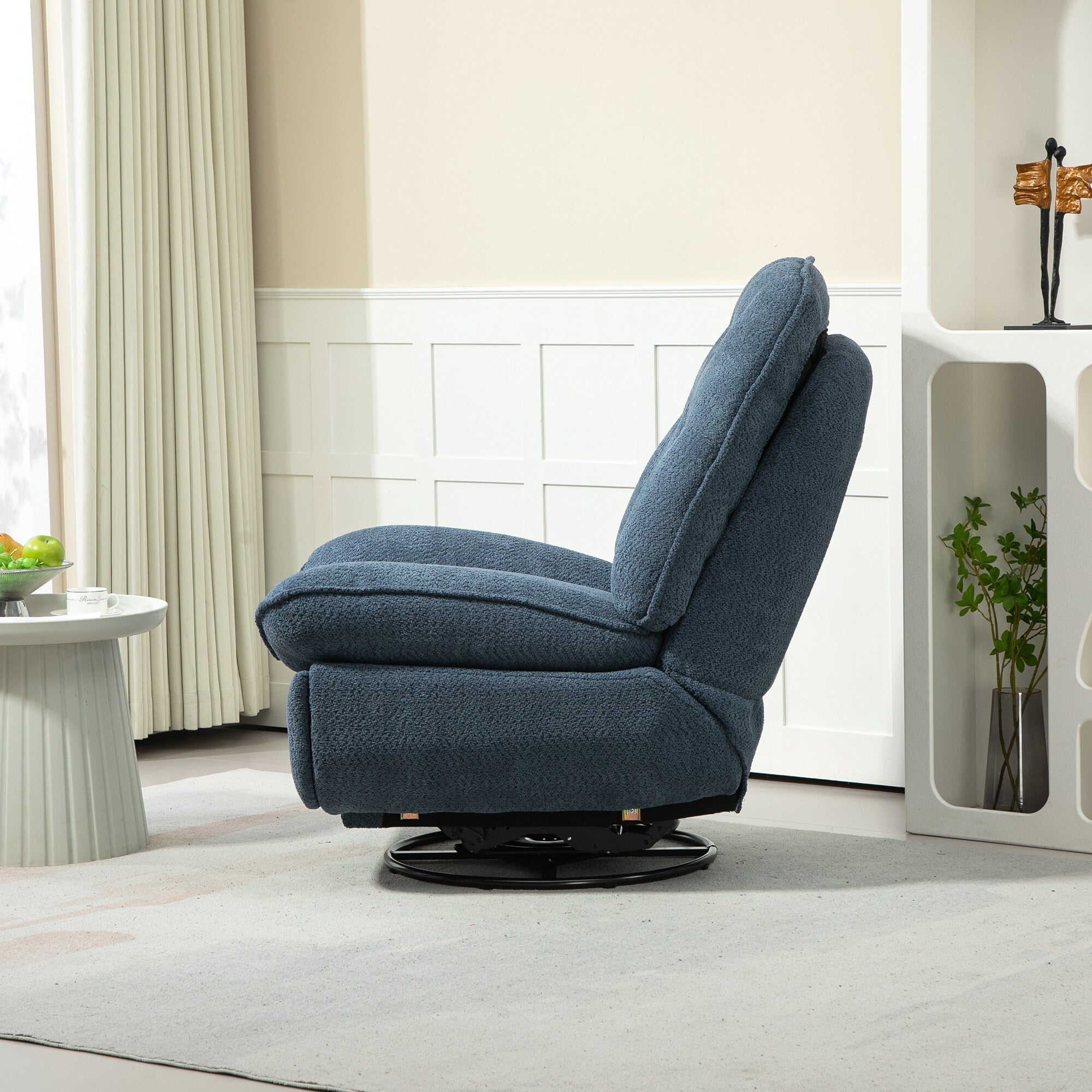 Ensemble de 2 fauteuils de canapé inclinables pivotants à 360 degrés et réglables