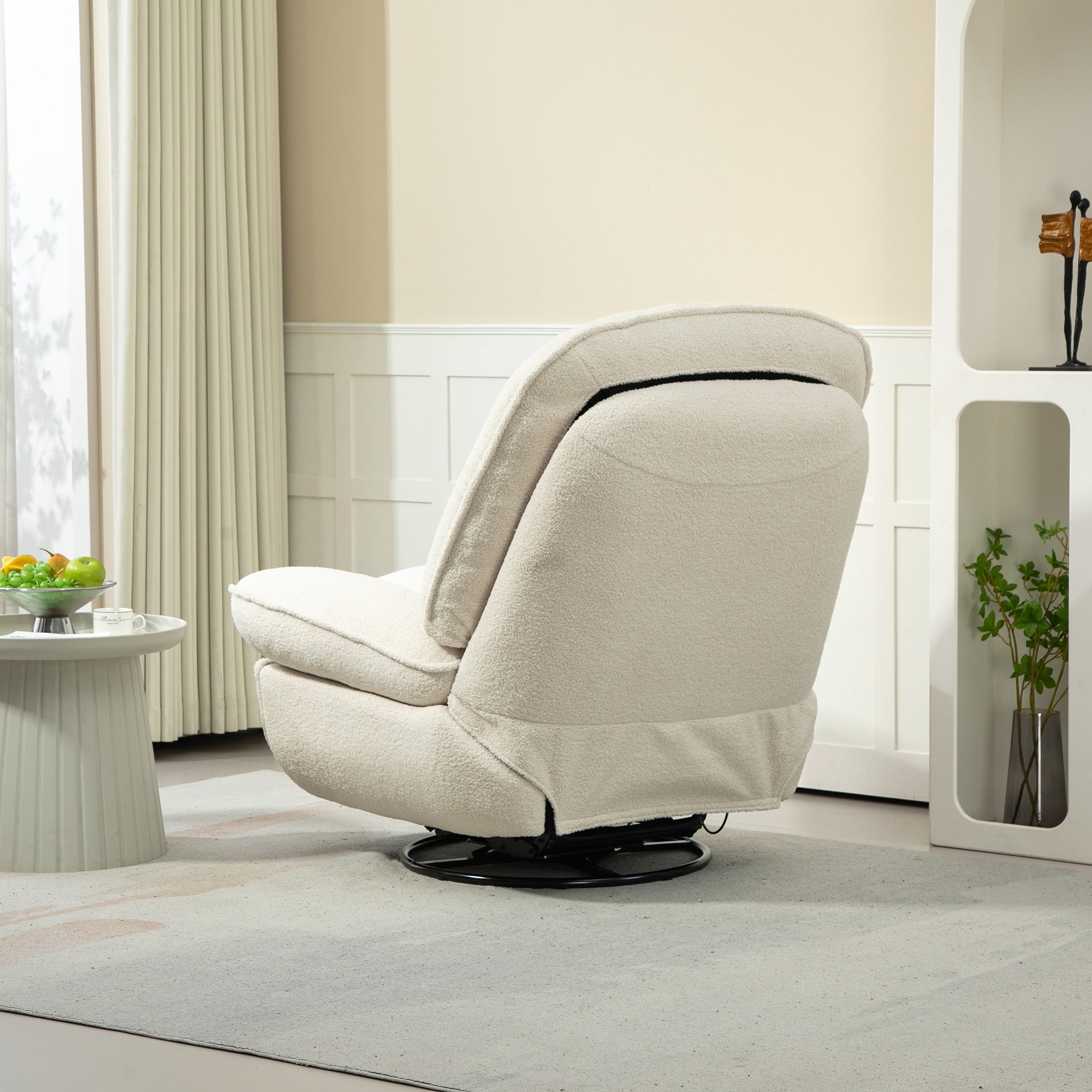 Ensemble de 2 fauteuils de canapé inclinables pivotants à 360 degrés et réglables