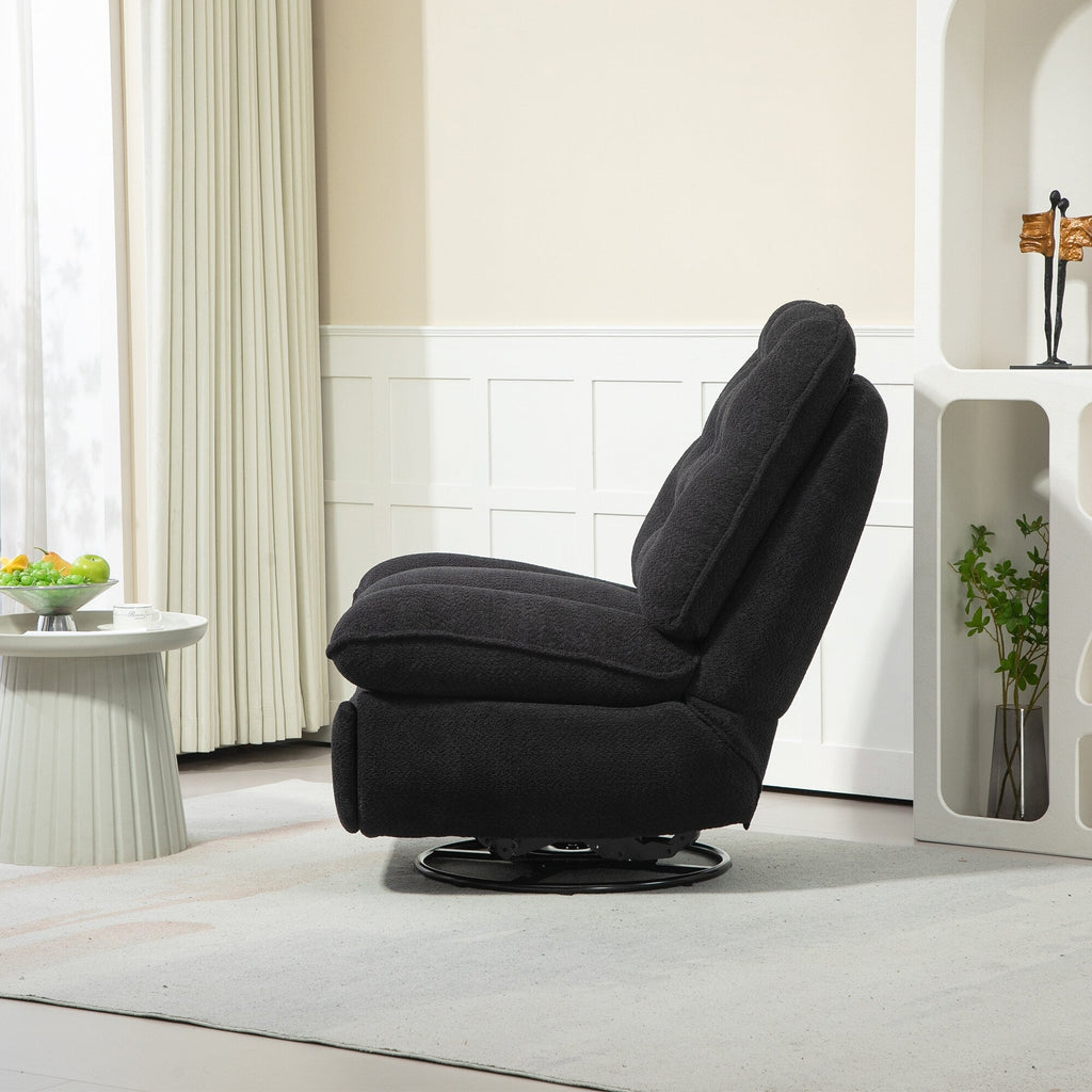 Ensemble de 2 fauteuils de canapé inclinables pivotants à 360 degrés et réglables