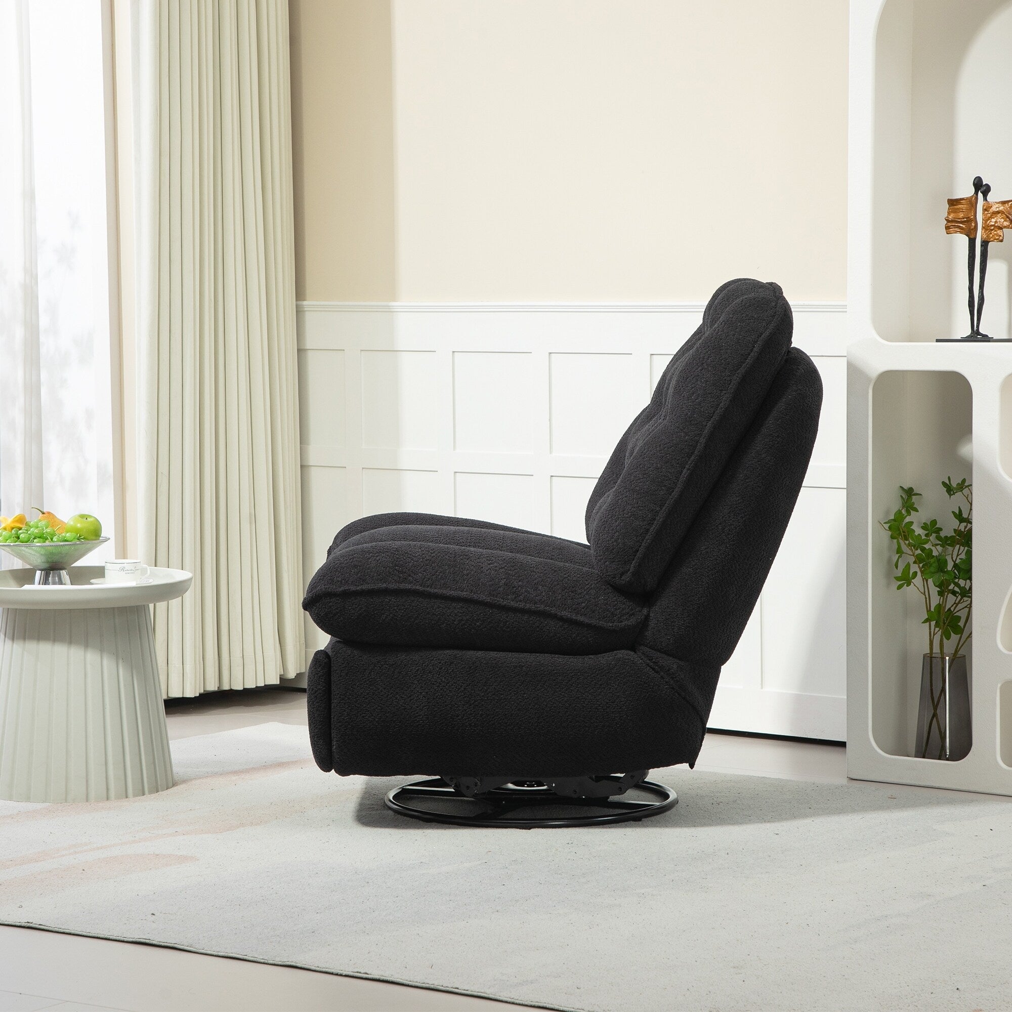 Ensemble de 2 fauteuils de canapé inclinables pivotants à 360 degrés et réglables