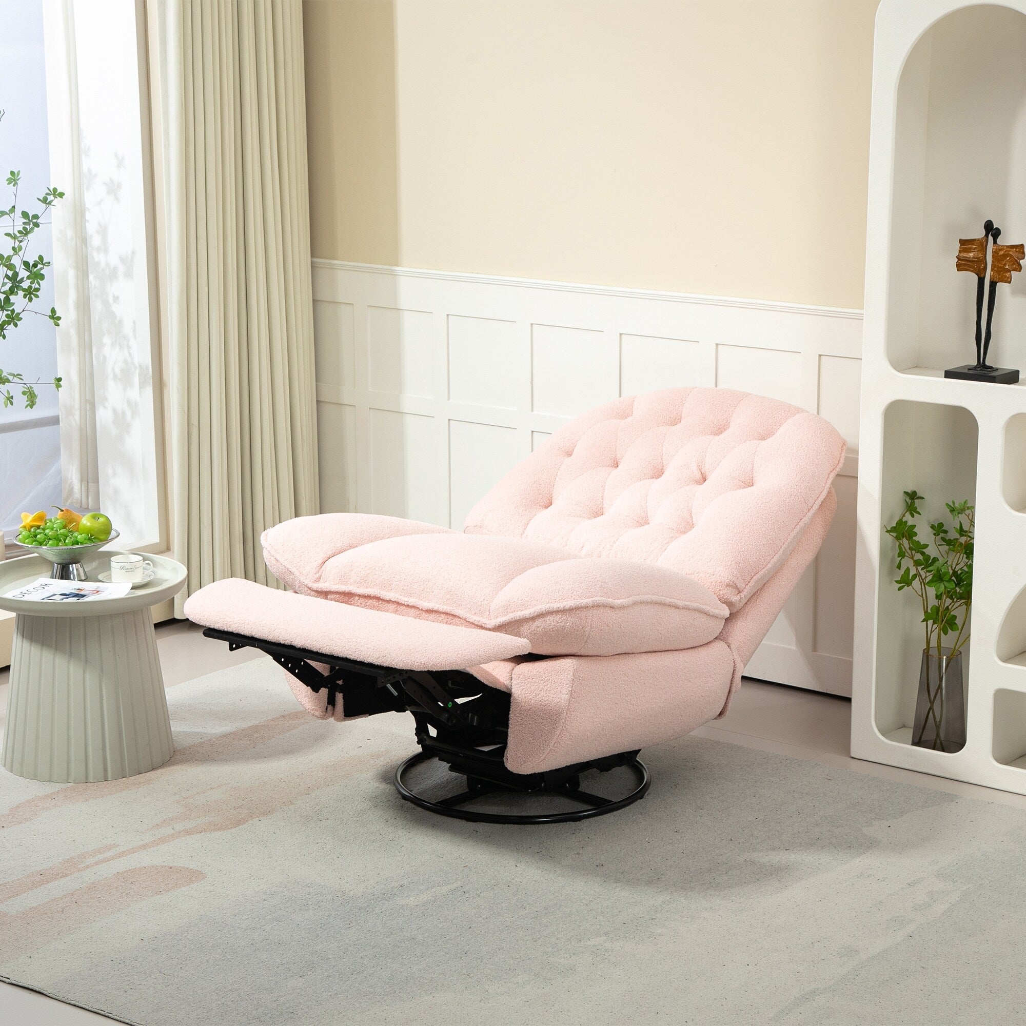 Ensemble de 2 fauteuils de canapé inclinables pivotants à 360 degrés et réglables