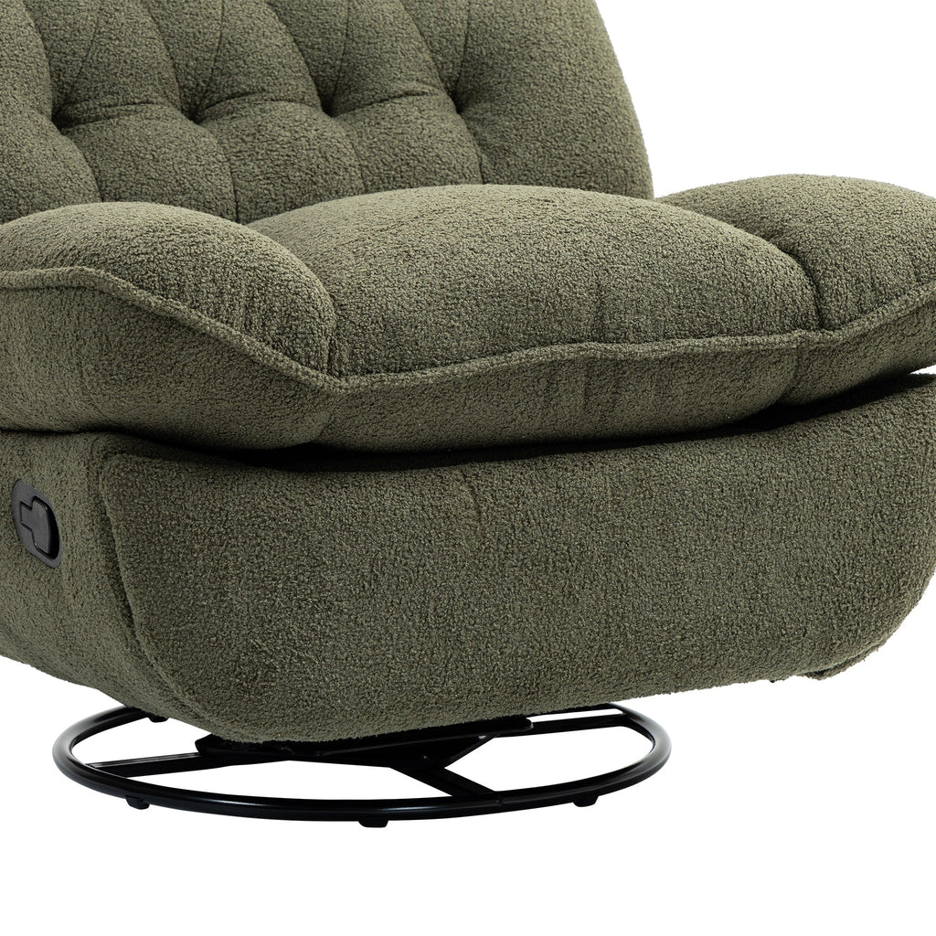 Ensemble de 2 fauteuils de canapé inclinables pivotants à 360 degrés et réglables