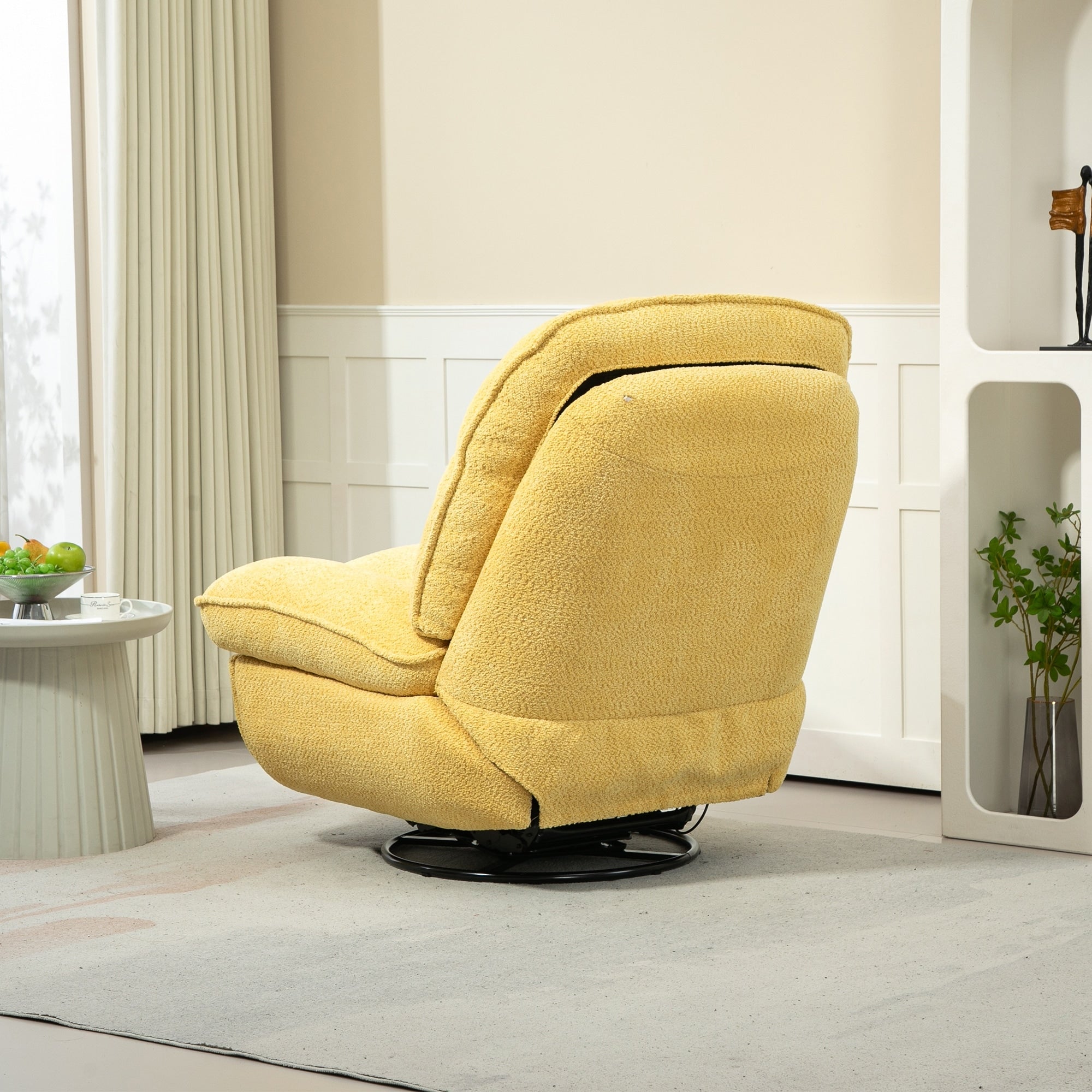 Ensemble de 2 fauteuils de canapé inclinables pivotants à 360 degrés et réglables