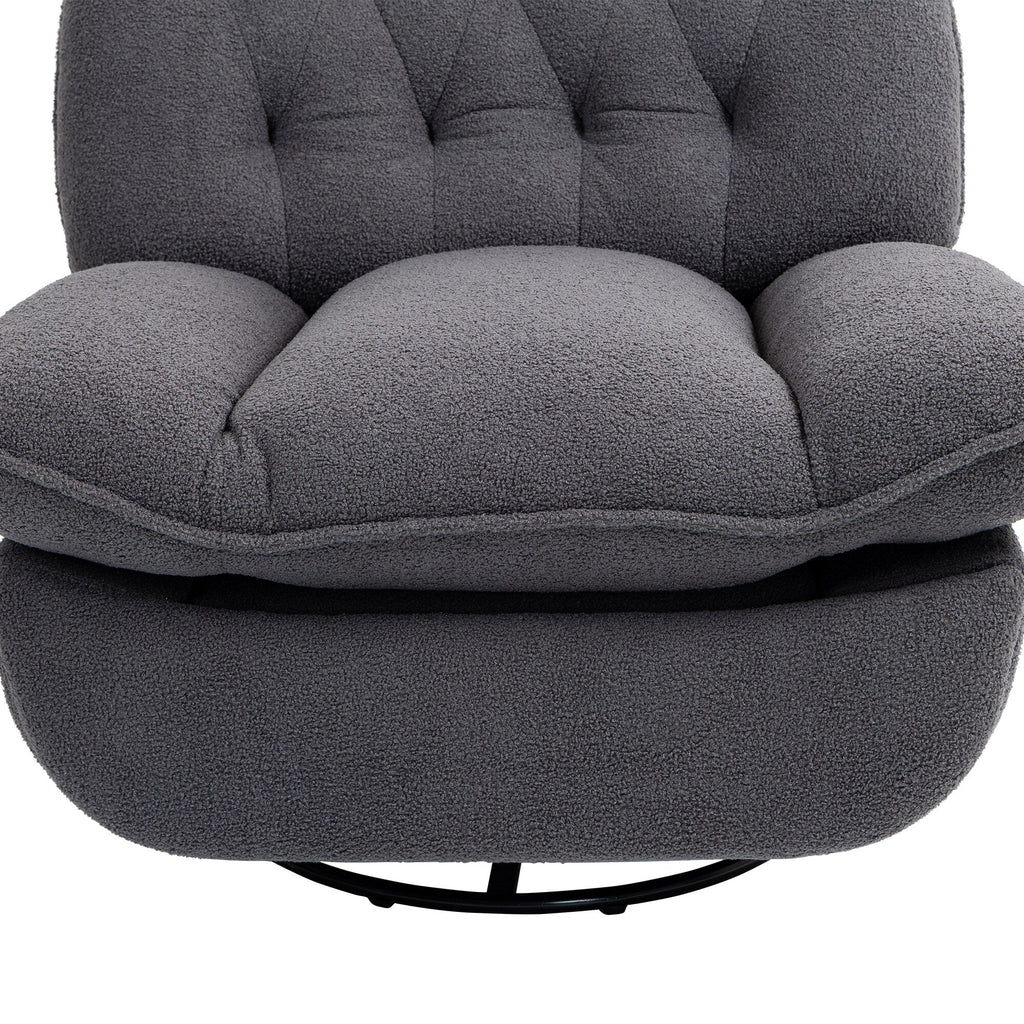 Ensemble de 2 fauteuils de canapé inclinables pivotants à 360 degrés et réglables