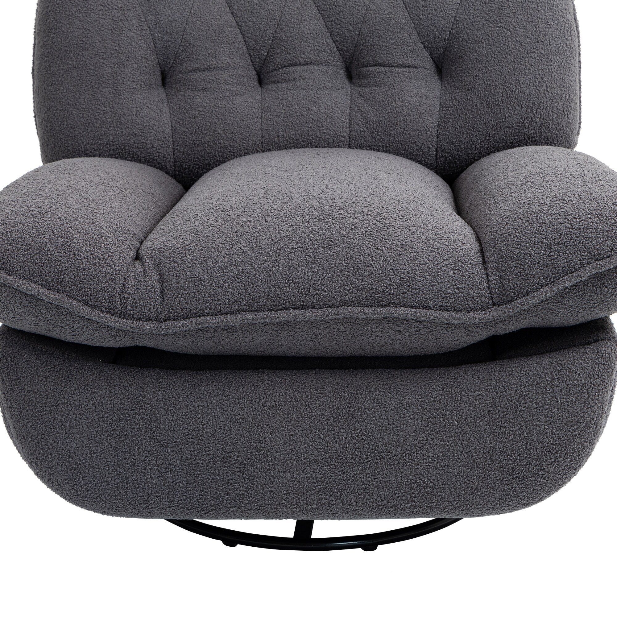 Ensemble de 2 fauteuils de canapé inclinables pivotants à 360 degrés et réglables