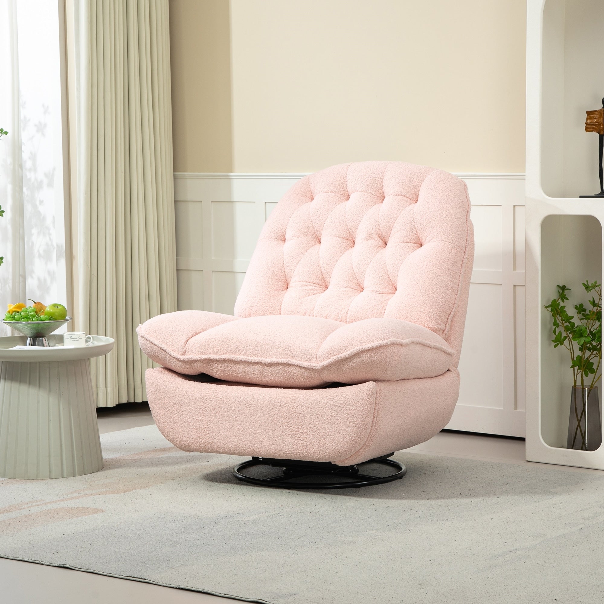 Ensemble de 2 fauteuils de canapé inclinables pivotants à 360 degrés et réglables