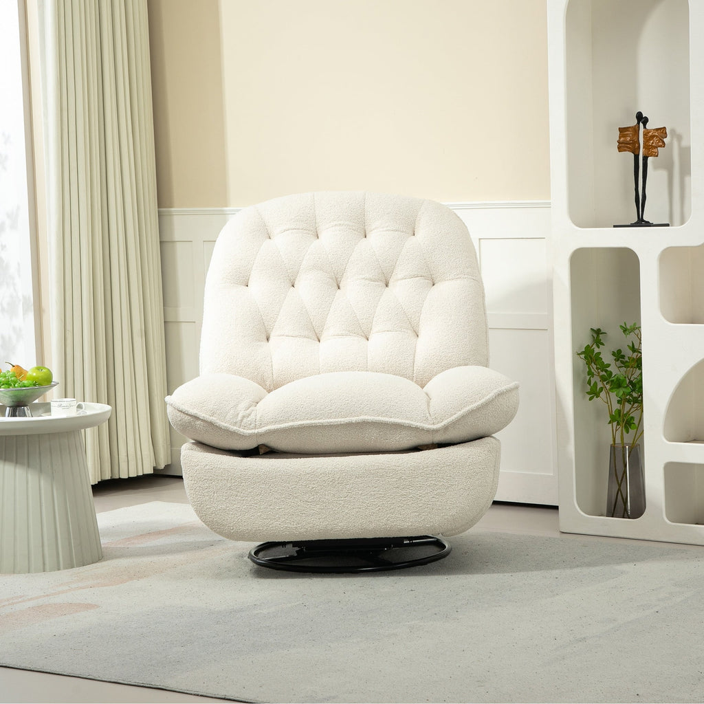 Ensemble de 2 fauteuils de canapé inclinables pivotants à 360 degrés et réglables