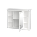 Meuble-lavabo moderne de 36 po avec lavabo supérieur et armoire à miroir, 2 portes et 2 tiroirs