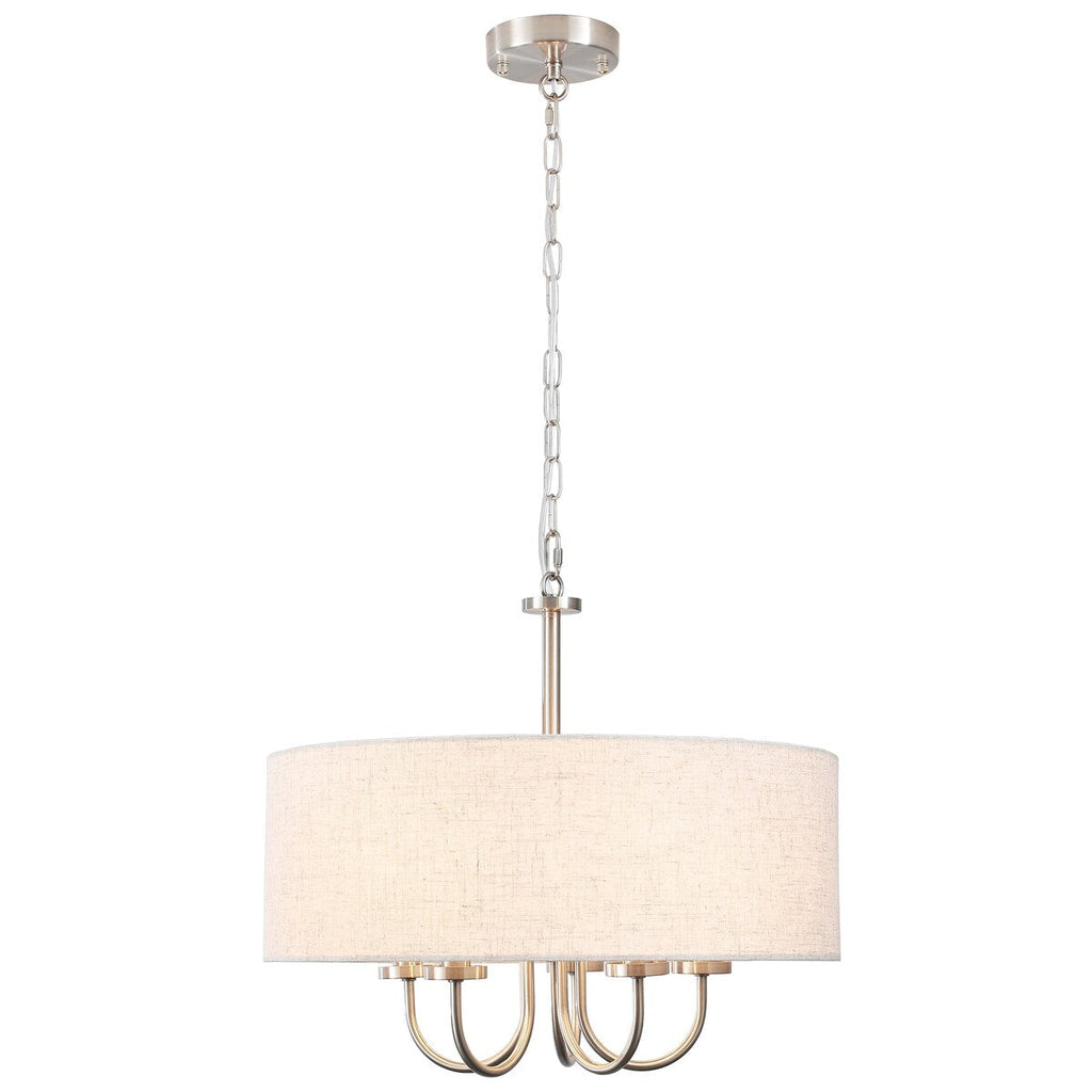Plafonnier semi-encastré moderne à 5 lampes pour salle à manger, chambre à coucher, salon - N/A