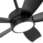 Ventilateur de plafond LED Breezary 65/52/42 à 5 pales avec kit d'éclairage et télécommande