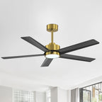 Ventilateur de plafond LED Breezary 65/52/42 à 5 pales avec kit d'éclairage et télécommande